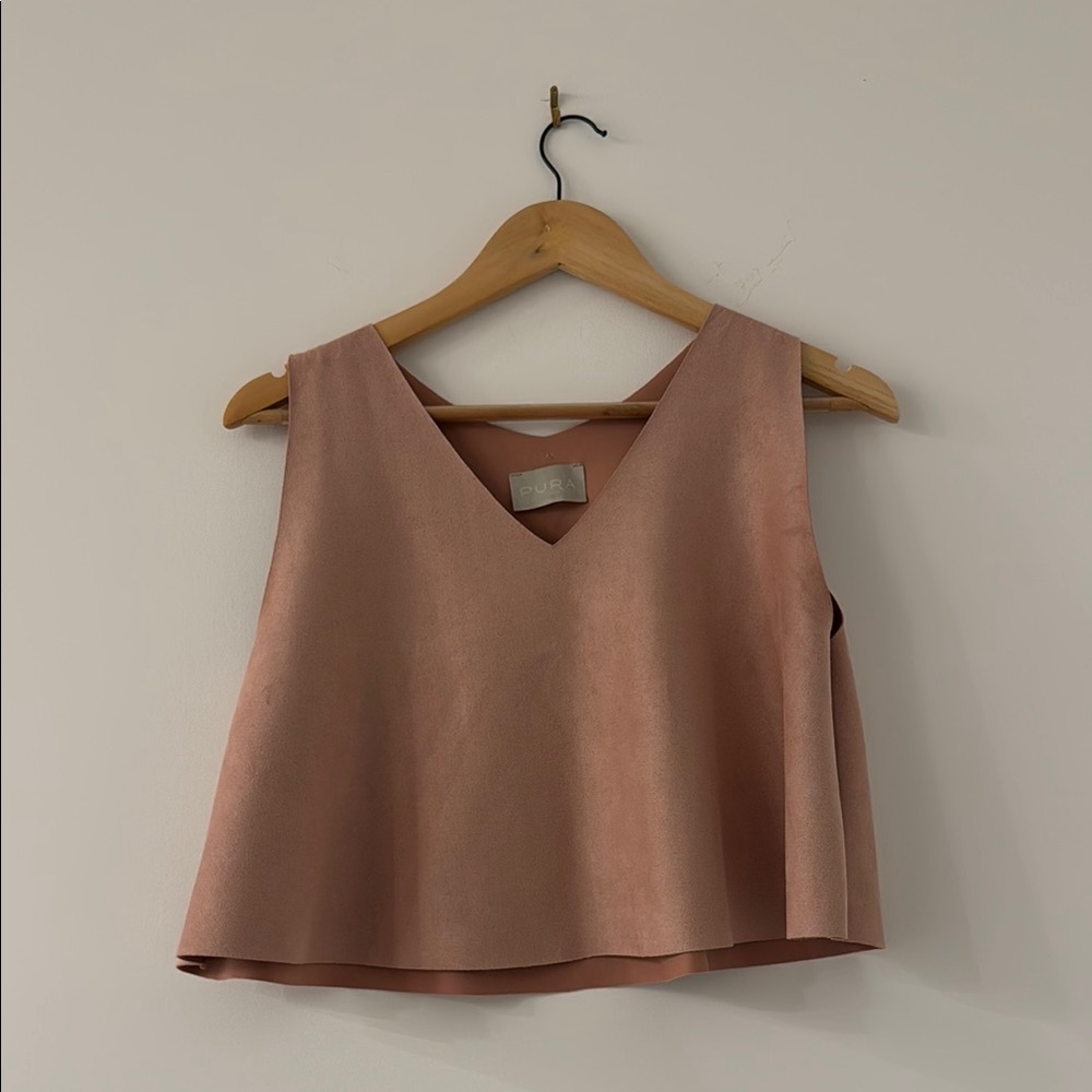 Pur Pink Sleeveless Crop Tank Top